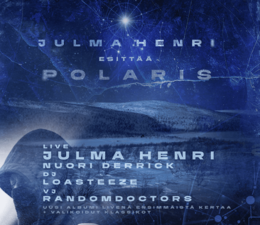 Julma Henri tuo uuden P O L A R I S -albuminsa Narinkkatorille – luvassa ilmainen audiovisuaalinen spektaakkeli